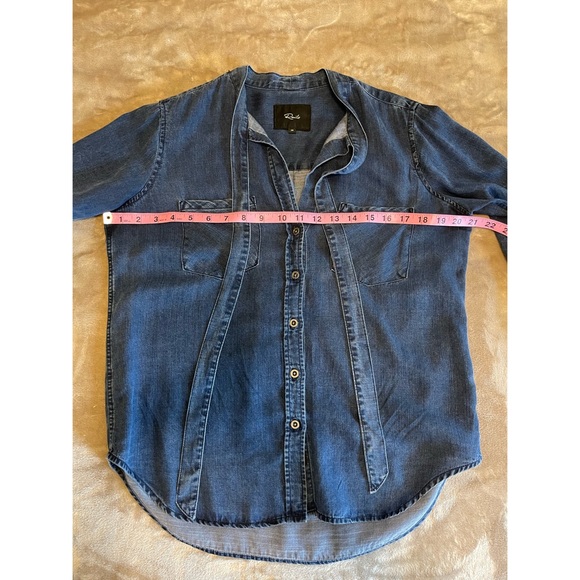 Anthropologie Rails Rosalee Tie Chambray Top - Picture 9 of 9
